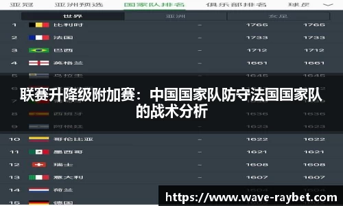 联赛升降级附加赛：中国国家队防守法国国家队的战术分析